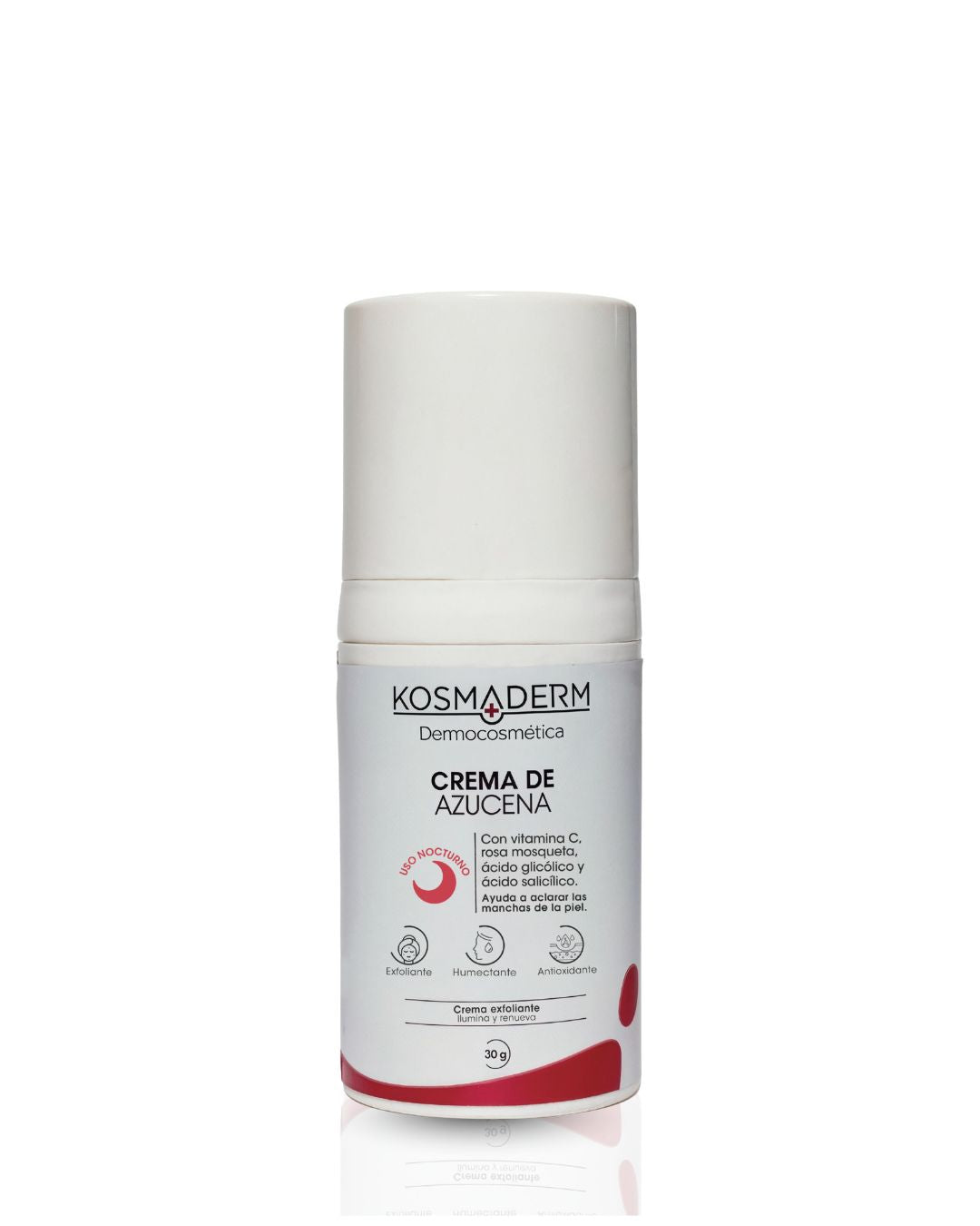 Crema de Azucena, con Rosa Mosqueta, Ácido Glicólico y Ácido Salicílico 30g