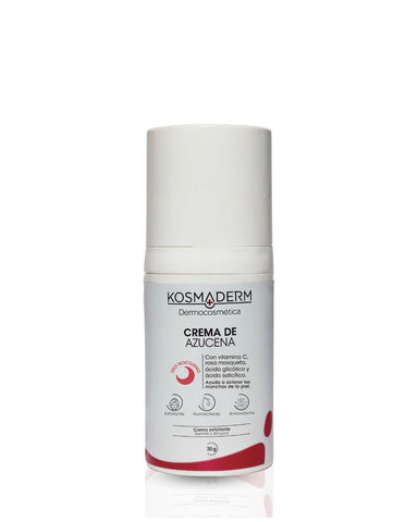 Crema de Azucena, con Rosa Mosqueta, Ácido Glicólico y Ácido Salicílico 30g
