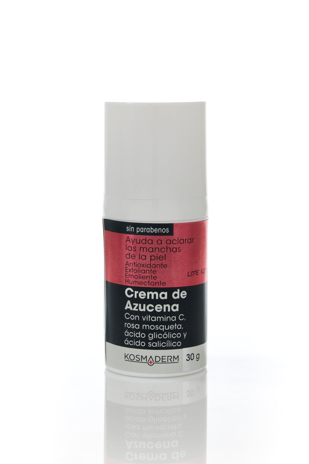 Crema de Azucena, con Rosa Mosqueta, Ácido Glicólico y Ácido Salicílico 30g