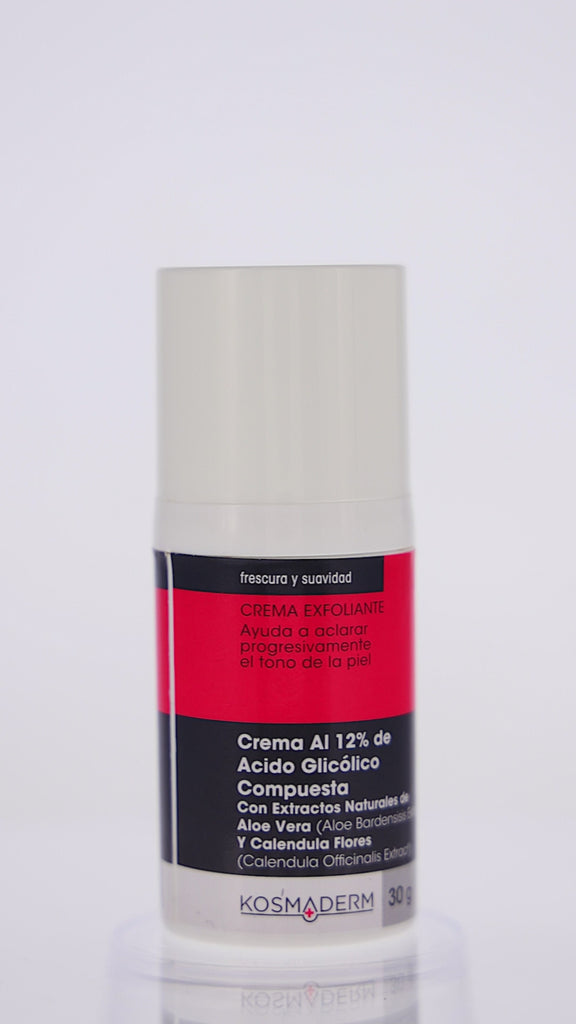 Crema al 12% de Ácido Glicólico Compuesta 30g